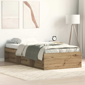 Bed Frame Artisan Oak Engineered wood Single Bed Frame