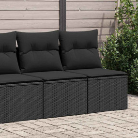Garden Sofa Set Black