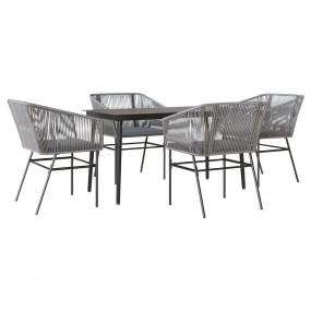 Garden Dining Set Grey