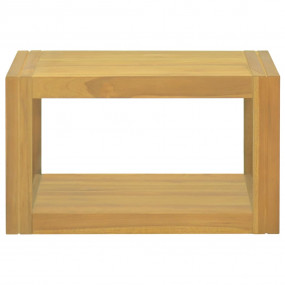 Bathroom Cabinet Natural Teak Solid Teak Wood 23.6x17.7...