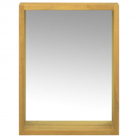 Mirror Cabinet Natural Solid teak wood, glass Medium