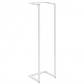 Towel Rack White Steel Medium Towel Rack Rectangular Mo...