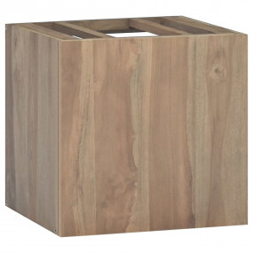 Wall-mounted Bathroom Cabinet Natural Teak Solid teak w...