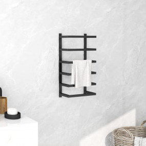 Towel Rack Black Steel Towel Rack Rectangular Contempor...