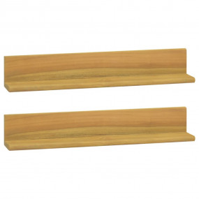 Wall Shelf Teak Solid teak wood Wall mounting Wall Shel...