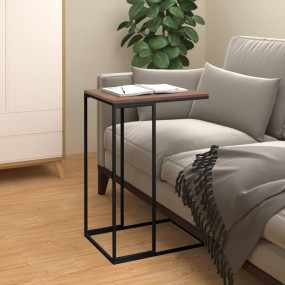 Side Table Black Engineered wood, iron Medium Durable