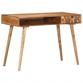 Writing Desk Natural Wood Solid Acacia wood Medium Writ...