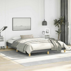 Bed Frame Dark Grey Fabric, plywood, engineered wood Qu...