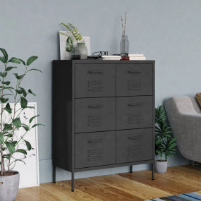 Drawer Cabinet Anthracite Steel Medium Drawer Cabinet