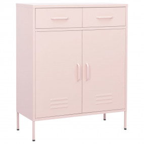 Storage Cabinet Pink Steel Medium Storage Cabinet Recta...