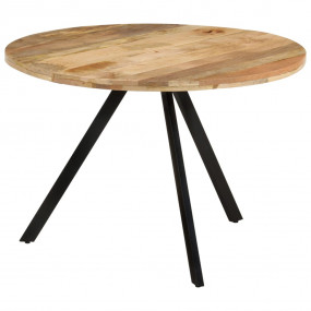 Wooden Dining Table Brown and Black
