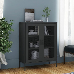 Storage Cabinet Anthracite Steel Medium Storage Cabinet