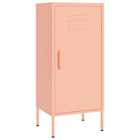 Storage Cabinet Pink Steel Medium Storage Cabinet Recta...
