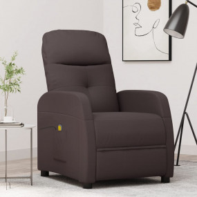 Massage Chair Dark Brown Polyester, Plywood, Iron, Foam...