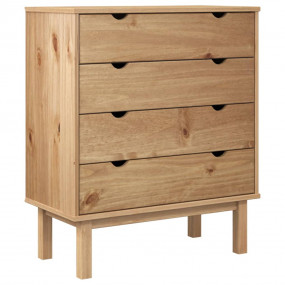 Drawer Cabinet Natural wood Solid pine wood, Engineered...