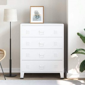 Drawer Cabinet White Metal Medium Drawer Cabinet Rectan...