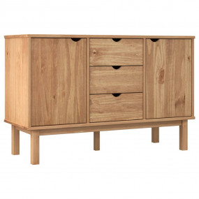 Sideboard Brown Solid pine wood, engineered wood Medium...