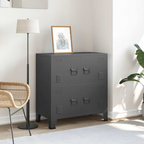 Storage Chest Anthracite Steel, plastic Medium Storage
