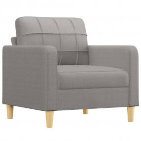Sofa Chair Light grey Fabric (100% polyester), metal, p...