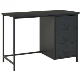 Desk Anthracite Steel 41.3 in x 20.5 in x 29.5 in Desk