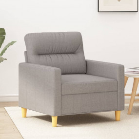 Sofa Chair Light Gray 100% Polyester, Metal, Plywood 23...