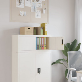 File Cabinet White Powder-coated steel Medium File Cabi...