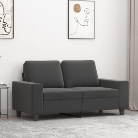 2-seater Sofa Dark grey Microfiber fabric 2-seater Dura...