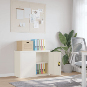 File Cabinet White Powder-coated steel Medium File Cabi...