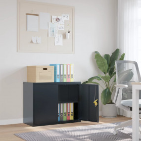 File Cabinet Anthracite Powder-coated steel Medium File...
