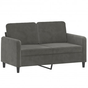 2-seater Sofa Dark Grey Velvet 47.2 in Durable 2-Seater...