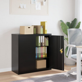 File Cabinet Black Powder-coated steel Standard File Ca...