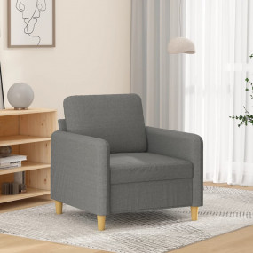 Sofa Chair Dark grey Fabric (100% polyester), metal, pl...