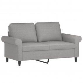 2-seater Sofa Light Grey Polyester 2-Seater 2-Seater So...