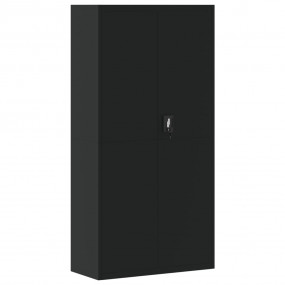 File Cabinet Black Powder-coated steel Large Industrial