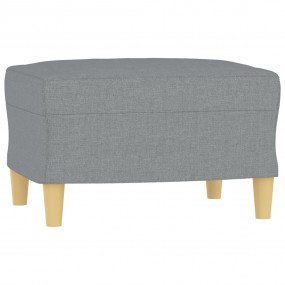 Footstool Light gray Fabric (100% polyester), plywood, ...