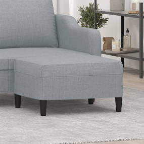 Footstool Light grey 100% polyester, plywood Medium Foo...