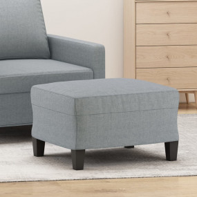 Footstool Light grey Fabric (100% polyester), plywood, ...