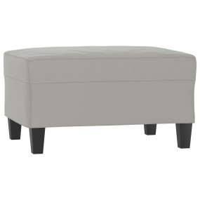 Footstool Light grey 100% polyester microfiber fabric, ...