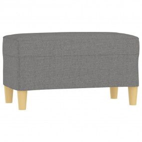 Bench Dark Grey Polyester, Plywood, Foam 27.6 x 13.8 x ...