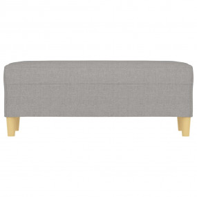 Bench Light grey 100% polyester, plywood, foam Medium B...