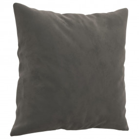 Throw Pillow Dark Grey Velvet (100% polyester) 15.7 x 1...