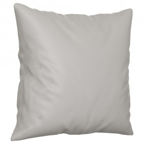 Throw Pillow Light Gray Microfiber Fabric (100% polyest...