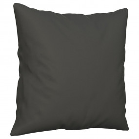 Throw Pillow Dark grey Microfibre fabric (100% polyeste...