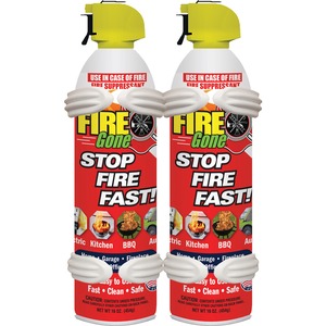 Imag:Fire Gone 2-FG-7209 Fire Suppressants with Bracket, 2 pk