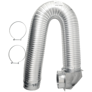 Builder's Best 111718 4" x 8ft UL Transition-Duct Singl...