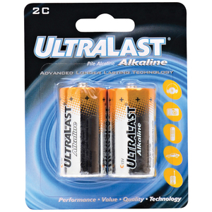 Ultralast ULA2C ULA2C C Alkaline Batteries, 2 pk