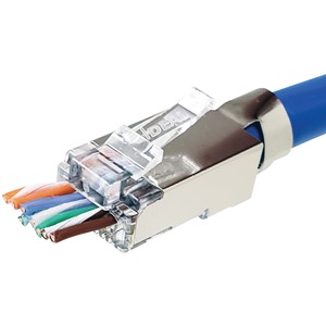 IDEAL 85-369 Shielded Feed-Thru CAT-6A/6/5-E Modular Pl...