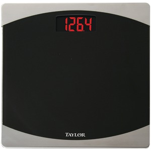 Imag:Taylor Precision Products 75624072 12-Inch x 12-Inch 400-lb Capacity Bathroom Scale