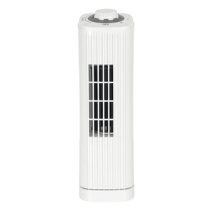 Imag:Optimus F-7348WH-F F-7348 3-Speed 50-Watt 14-In. Portable Ultra-Slim Desktop Oscillating Tower Fan (White)