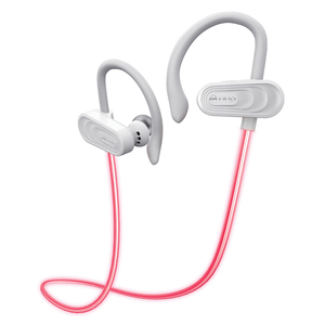 Imag:Tokk TMX09W Glow In-Ear Bluetooth Earbuds with Microphone (White)